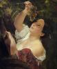 Брюллов К.П. Итальянский полдень (Итальянка, снимающая виноград). 1827